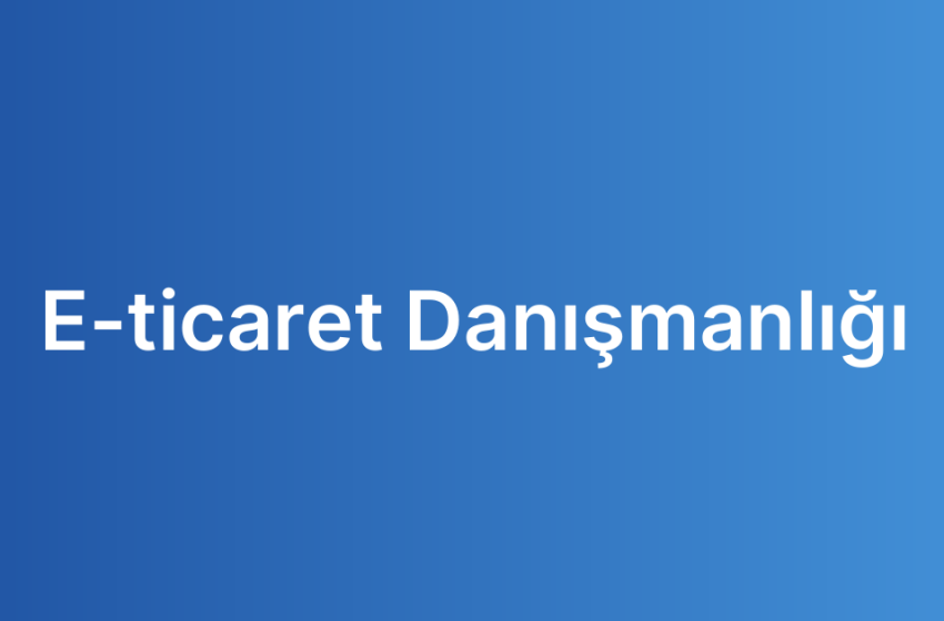 E-ticaret Danışmanlığı