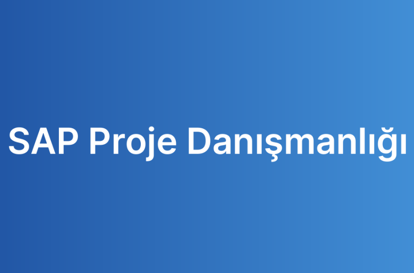 SAP Proje Danışmanlığı