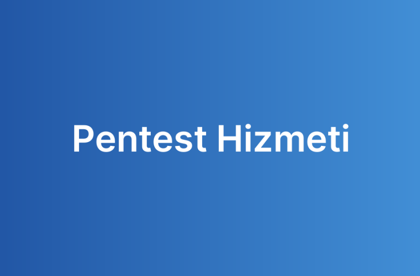 Pentest Hizmeti