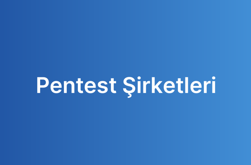 Pentest Şirketleri