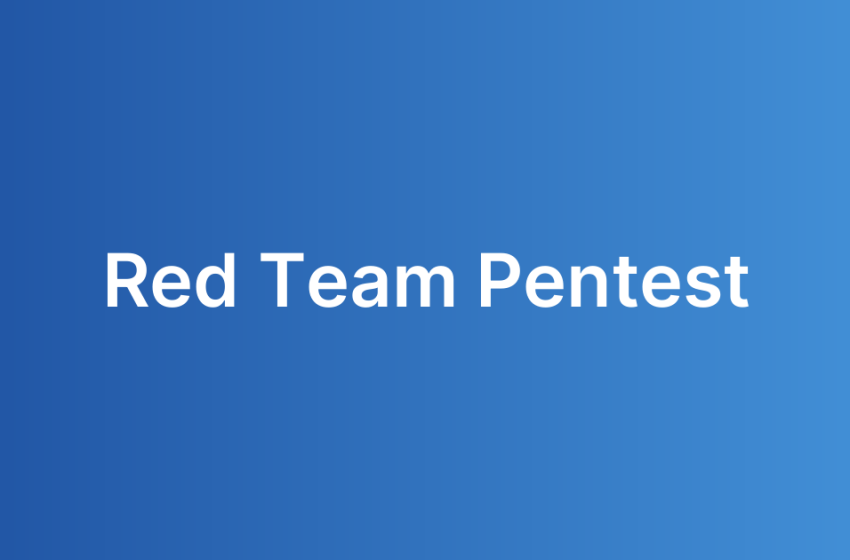 Red Team Pentest