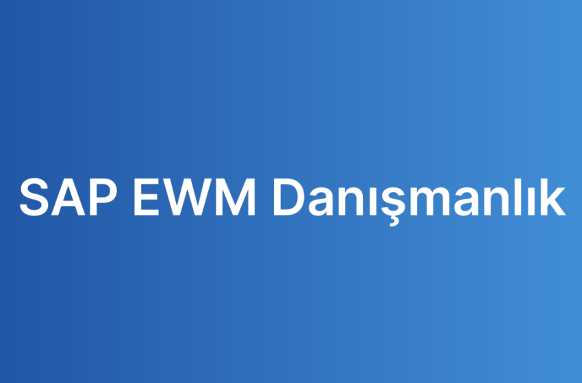 SAP EWM Danışmanlık