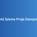 Görüntü İşleme Proje Danışmanlığı