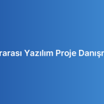 Uluslararası Yazılım Proje Danışmanlığı