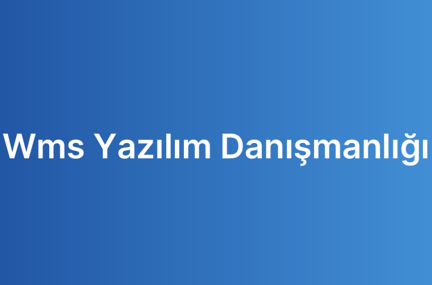 Wms Yazılım Danışmanlığı