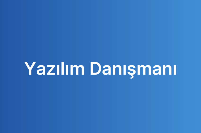 Yazılım Danışmanı