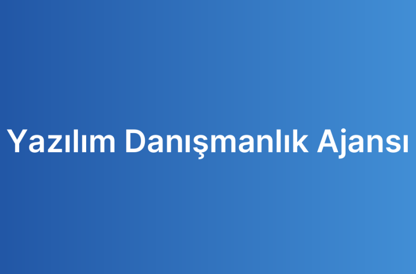 Yazılım Danışmanlık Ajansı